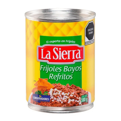 Frijoles Bayos  refritos La sierra 580 g