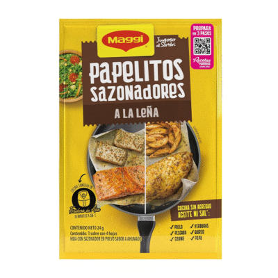 Jugoso al sartén Maggi 24 gramos a la leña