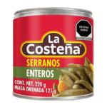 Chiles Serranos enteros La Costeña 220 g